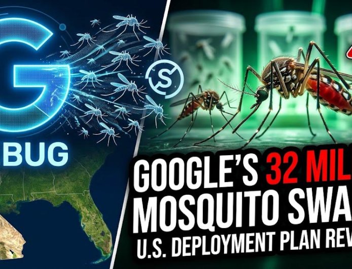 Google's Next Big Update? Releasing 32 Million Mosquitoes to 'Debug' the Wild